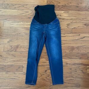 1822 Denim Dark Blue Maternity Skinny Jeans
